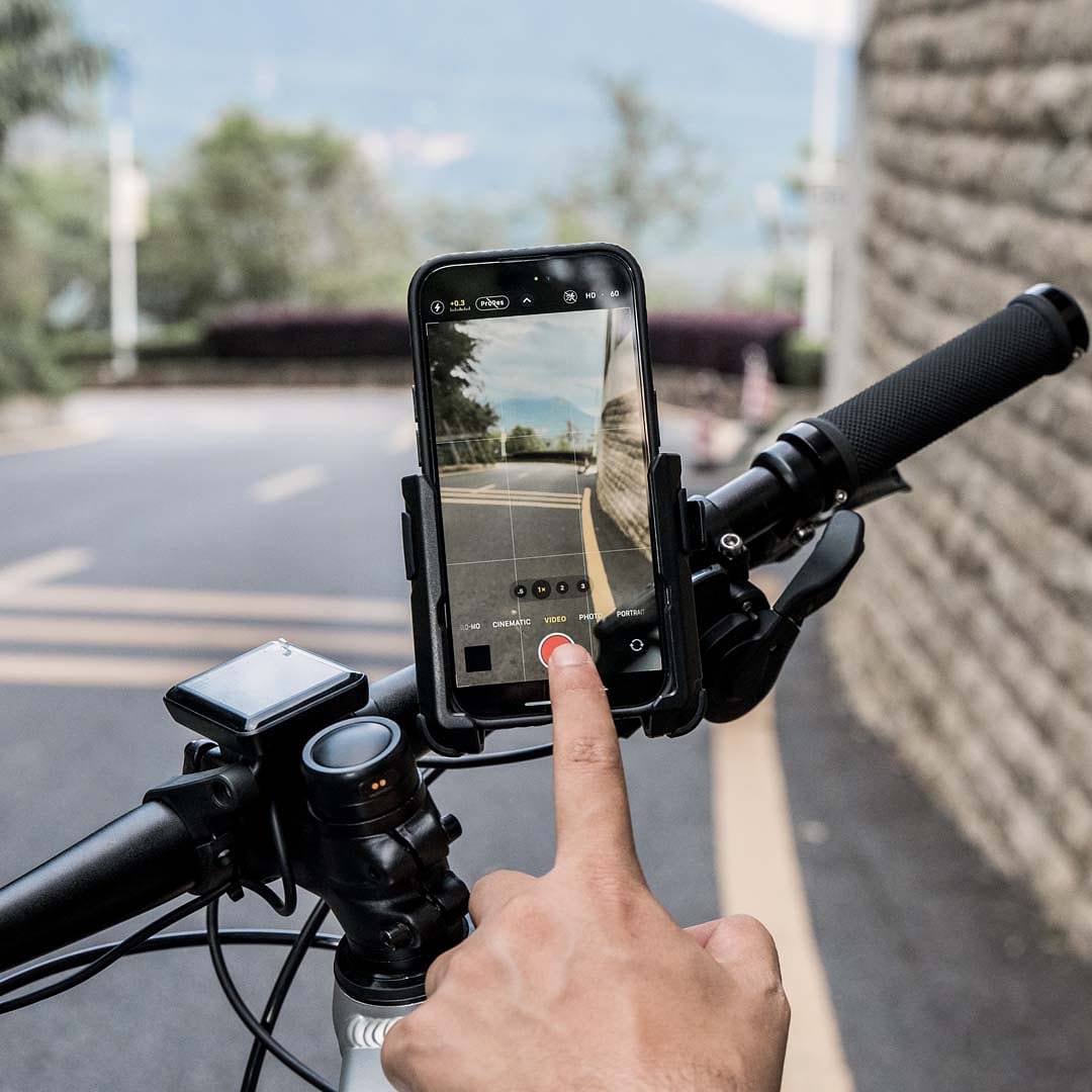 Bike Phone Mount for Bike with Quick Release Camera Friendly Motorc