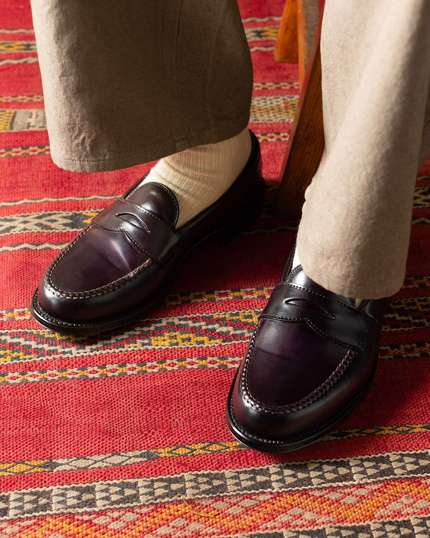 Alden Colour 8 Cordovan Leisure Handsewn Loafer 986 Clutch Cafe